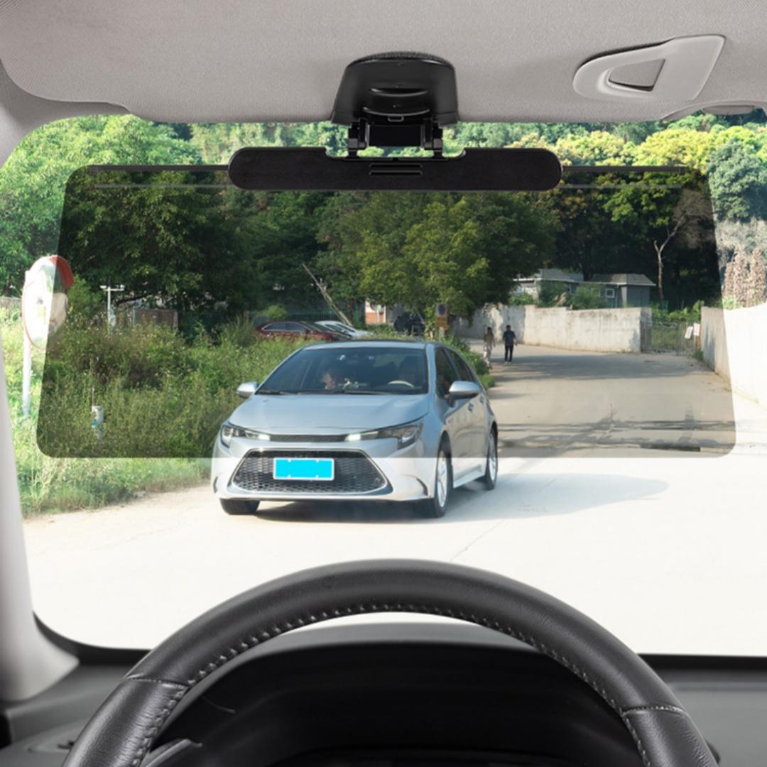 Car Sun Visor Extension Kit, Universal Anti-Glare Polarized Sunshade, Easy Installation, Push-Pull Retractable Shade, UV Protection