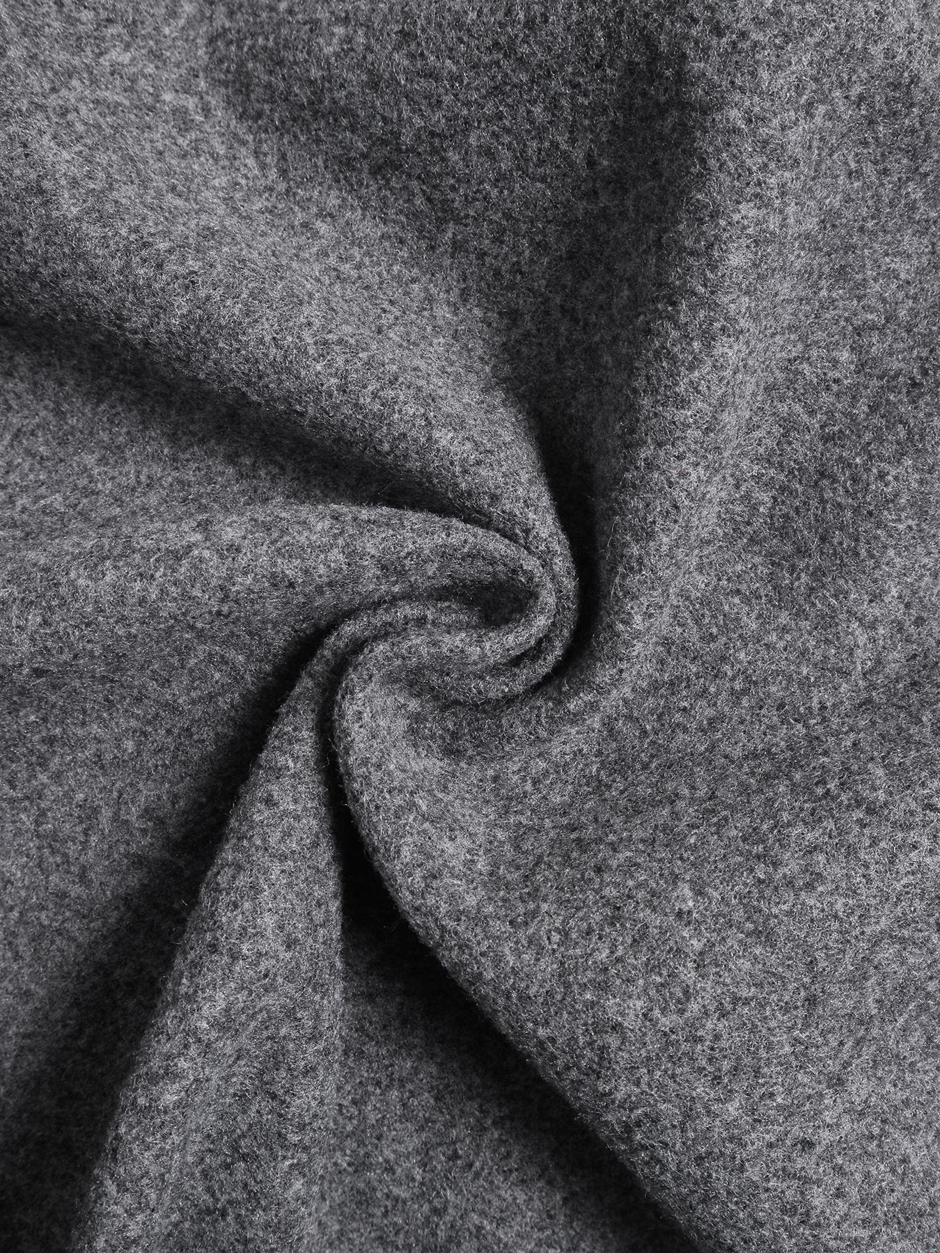 Women's Long Woolen Coat Jackets, Casual Loose-Fitting Overcoat with Double Button Front, Fall & Winter Fashion Outerwear for Women