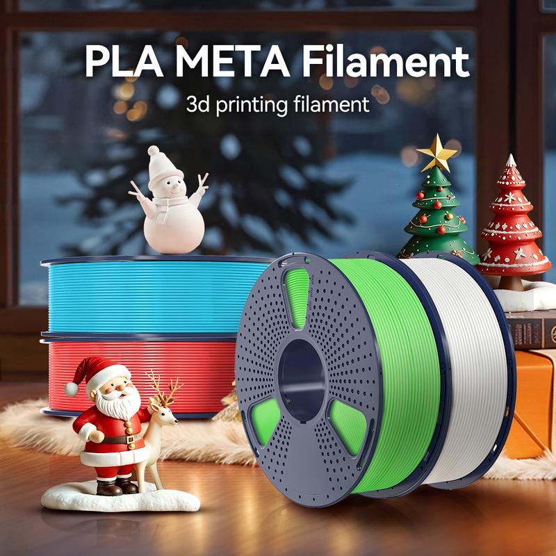 PLA Meta Macaron Colors 3D Printer Filament PLA Meta Filament, 1KG PLA 3D Printer Filament 1.75mm, Tougher Neatly Wound 3D Filament, Dimensional Accuracy +/- 0.02 mm