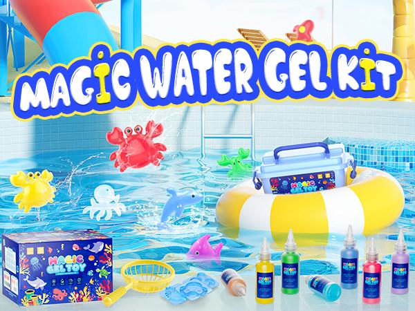 Magic Water Elf Toy Kit DIY Aqua Fairy Magic Gel Molds Creative Water Animal Maker Sensory Craft Toys for Kids Gifts