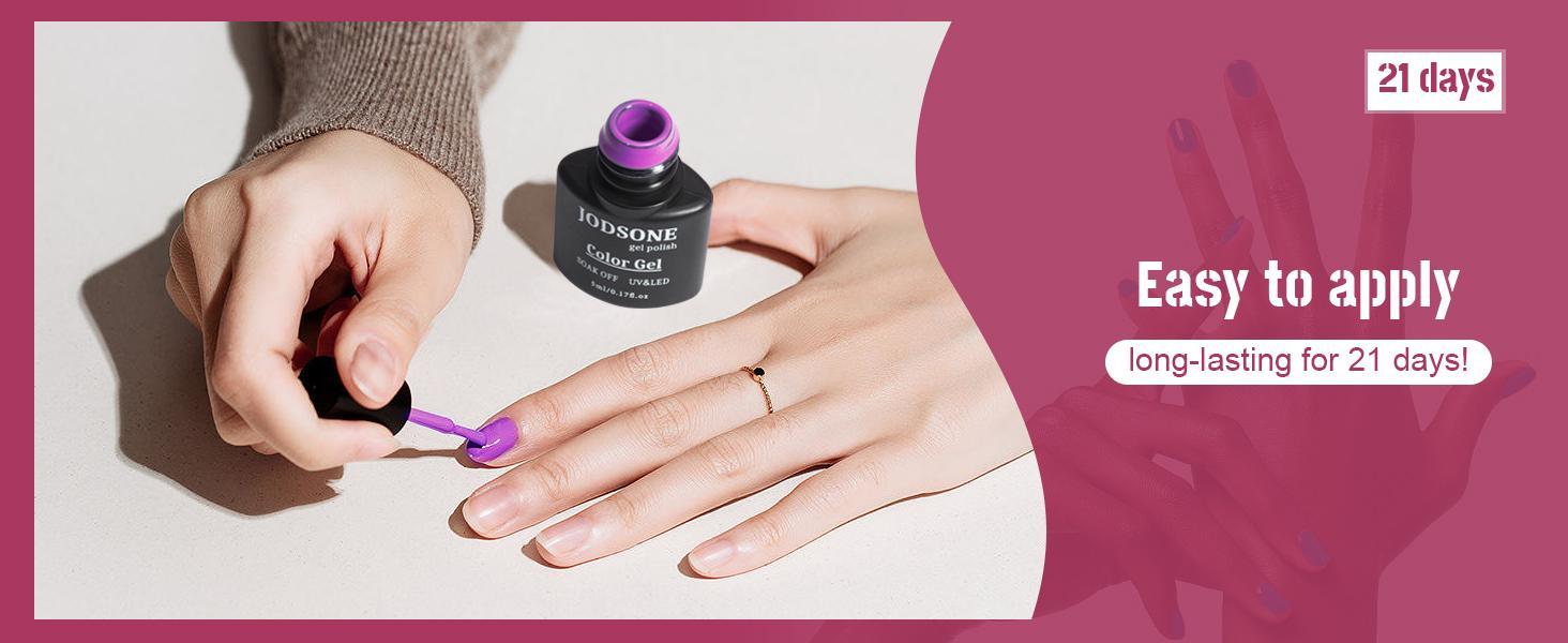 JODSONE Gel Nail Kit with UV Light 35 Colors Polish Set With Salon Manicure Tools & Soak Off Gel | DIY Long Lasting Gift for Women, Nail Lovers JODSONE Gel Nail Kit with UV Light 35 Colors Polish Set With Salon Manicure Tools & Soak Off Gel | DIY Long Lasting Gift for Women, Nail Lovers