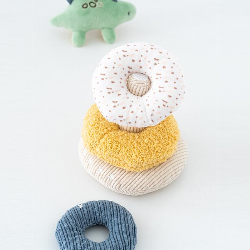 Plush Toy Stackable Set, Dragon & Unicorn Shapes, Soft Stacking Ring Toys, Christmas Gift for Babies, Educational Kids' Play, Multi Activity Playset