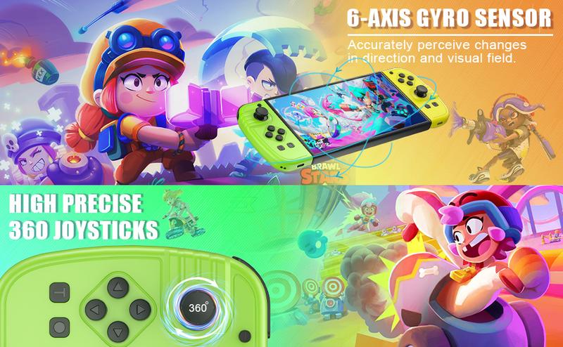 Joypad Game Controller (L/R)  for Nintendo Switch, Wireless Joystick Replacement for Switch Controller, Support Dual Vibration/Motion Control