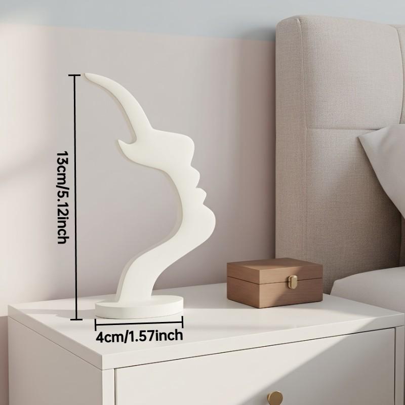 Modern Curved Glasses Stand, Elegant Side Face Holder, Minimalist Design, Protective Glasses Case for Desks or Nightstands, Thin