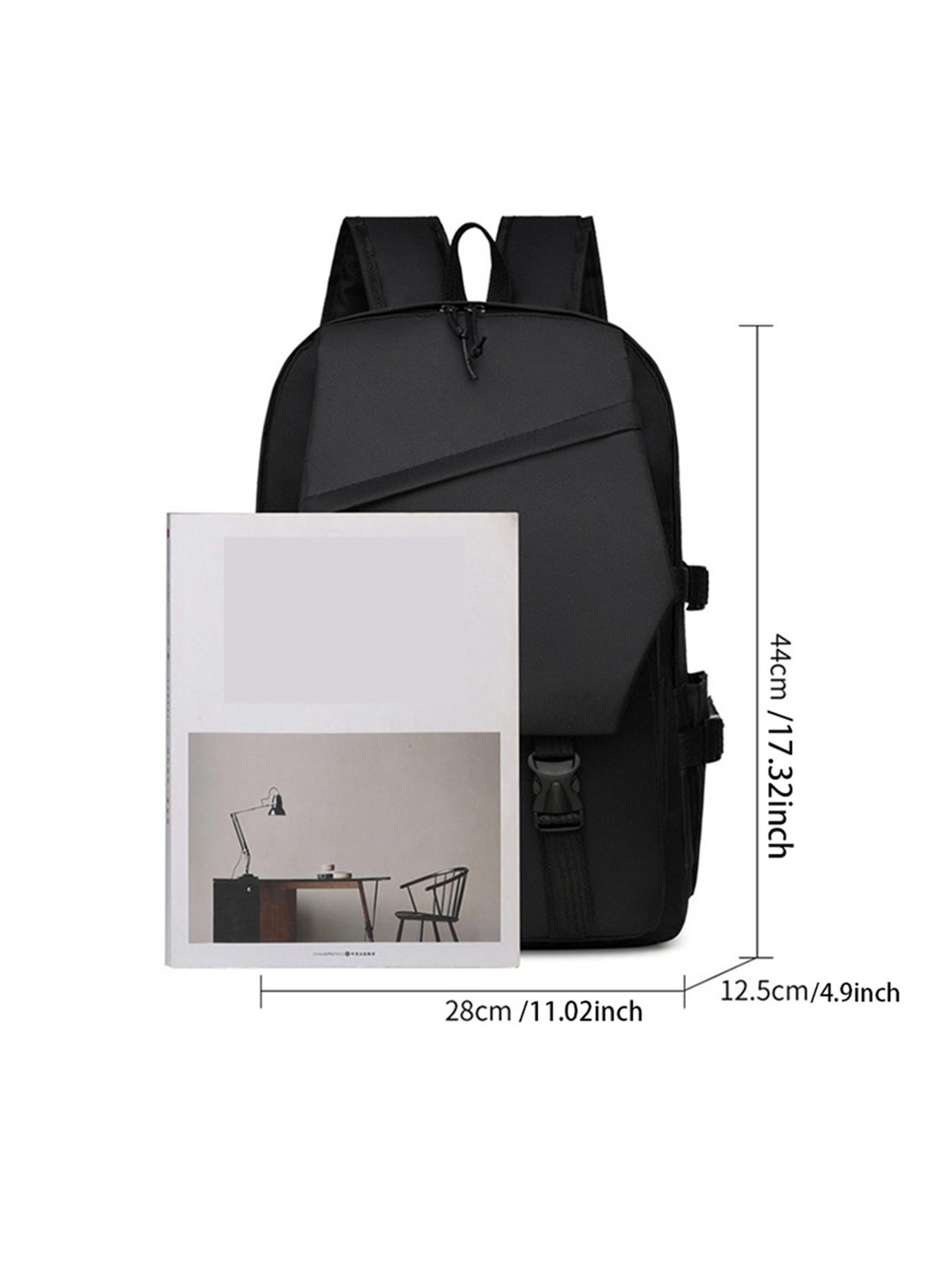 Butterfly Pattern Backpack, Large Capacity Lightweight Casual Shoulder Bag, Side Pocket, Suitable for Commuting, Library, Outdoor Activities