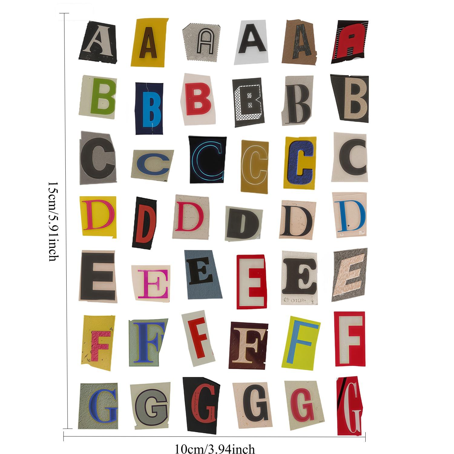 1 set Vintage Alphabet Stickers, Total 181 Pieces, Perfect for Scrapbooking, Journals, and Planners. Includes A–Z Uppercase & Lowercase Letters, Matte Paper Finish, Durable Die-Cut Design, Ideal for DIY Crafts and Decorative Planning.