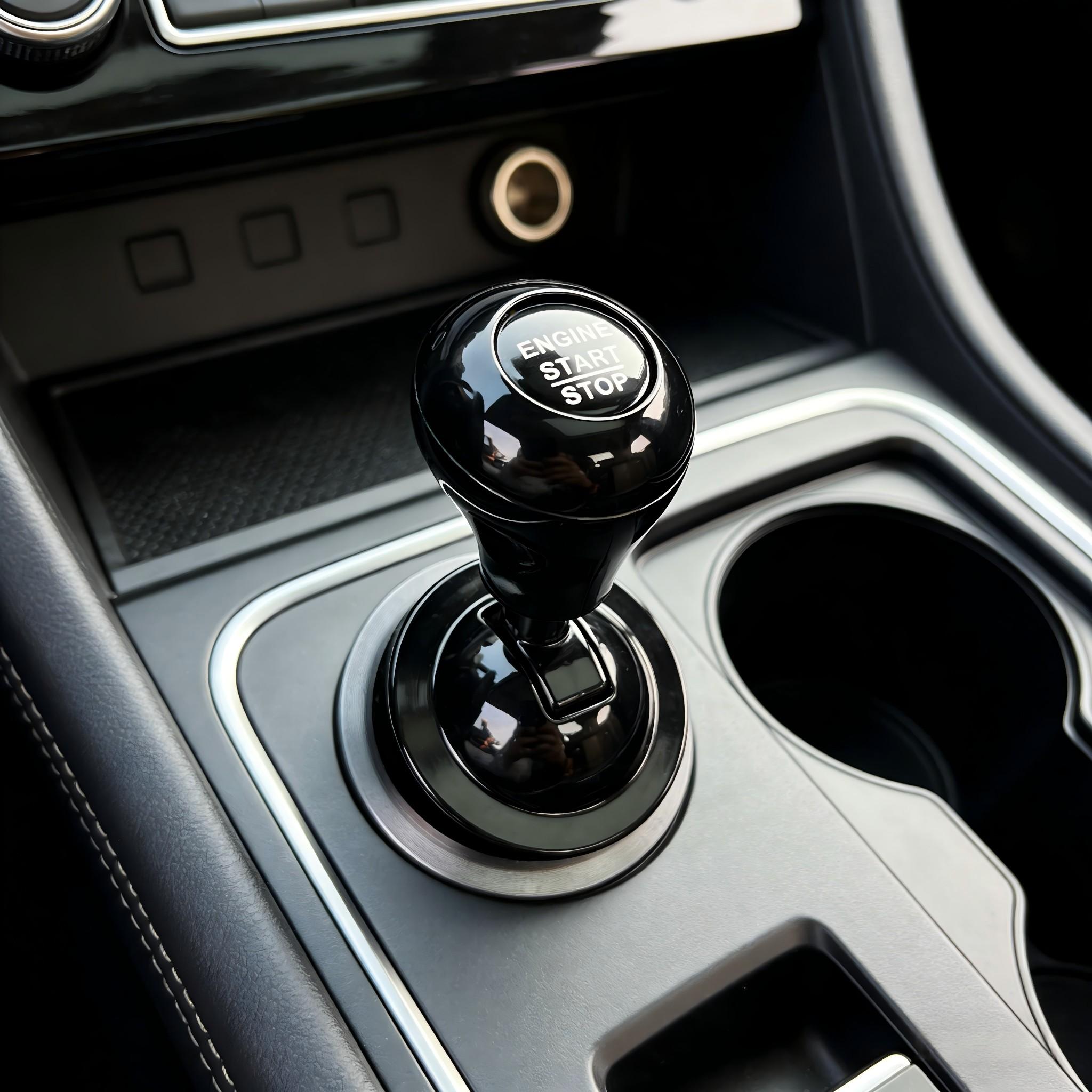 Universal One-Key Start Rod, Car Push Starter Easter Creative Button Cover Joystick, Cool Engine Ignition Car Interior Accessory