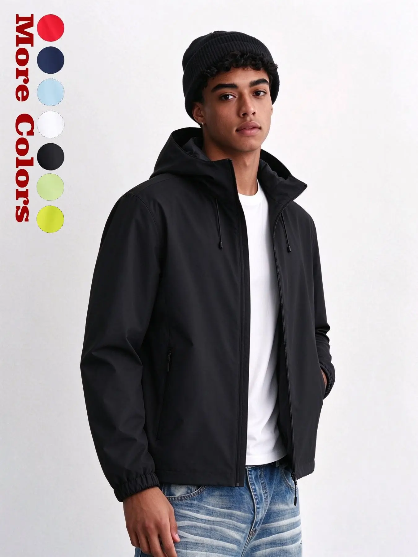 Unisex Loose Fit Casual Jacket, Sporty Hiking Streetwear, Men's Neutral Windbreaker, Comfortable Outdoor Apparel, Trendy Activewear, Athleisure Outerwear