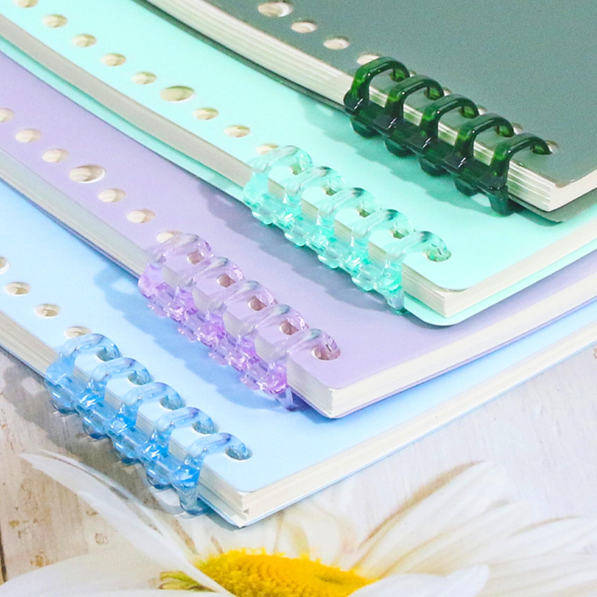 A4 Size Loose Leaf Cover Set, Colorful Transparent Matte Page Book Sleeve, Durable PP Material, for Notebooks, Contracts, Office Supplies, Office Stationery Supplies