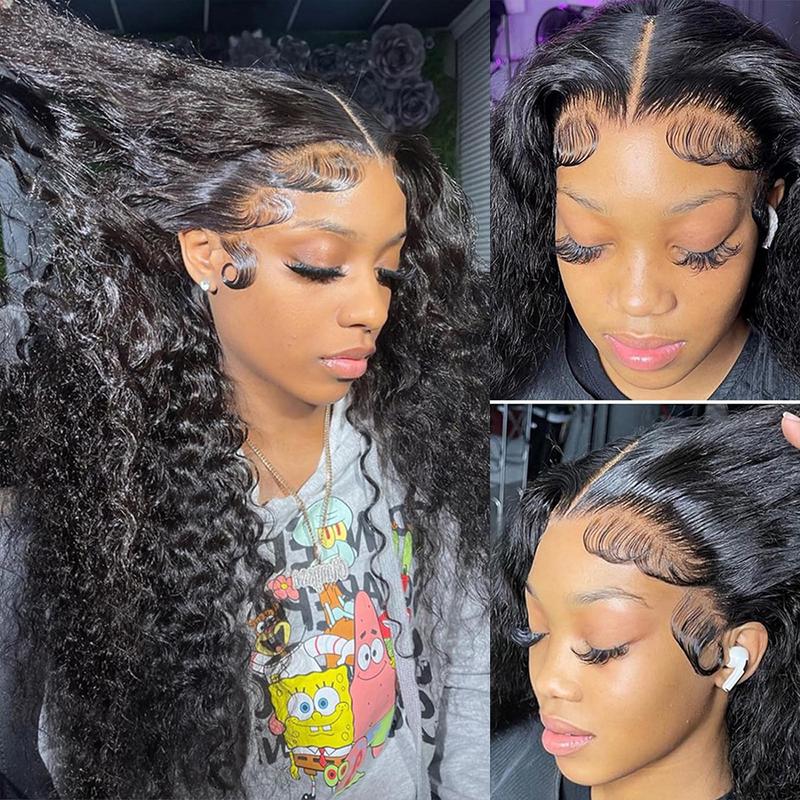 [26‘’Deep Wave=$135] CheetahBeauty 200% Density 99J Burgundy/Natural Black/T1B/4/27/FB30 Highlight Deep Wave Human Hair Wig 13x6 HD Transparent Lace Front Remy Hair Wigs Pre Plucked Brazilian Deep Wave Human Hair Wig For Women #TikTokShopHolidayHaul