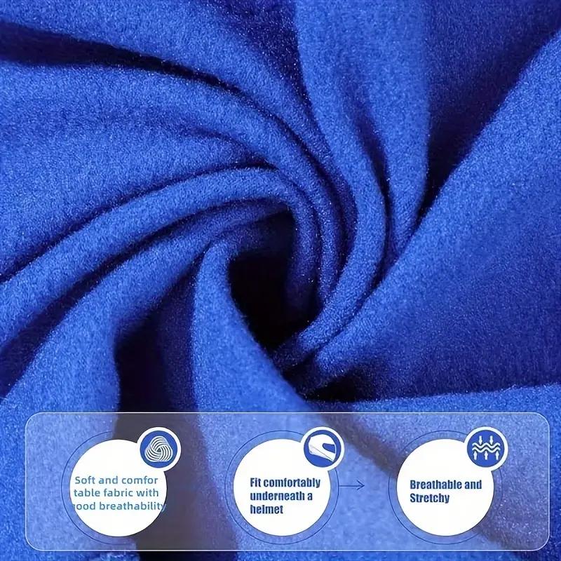 Fitted Windproof Beanie with Scarf Breathable Two Pieces Warm Face Mask, Polar Fleece Balaclava Hood for Cycling and Skiing - Stay Warm, Protected, and Comfortable for Outdoor Adventures and Party Events