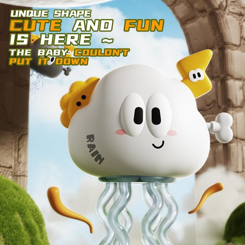 Cute Dancing Cloud Toy, Wind-Up Cloud Baby Animal Stress Relief, Realistic Infant Plaything, Moving and Running Mechanical Toy