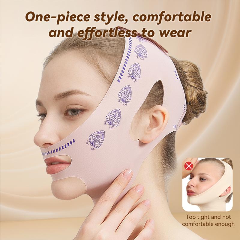 JUSRON Face Lifting Strap, V-Line Face Lifting Tape for Men and Women, Double Chin Reducer Tape Soft High-Elastic Fit Bandage – Perfect Gift!
