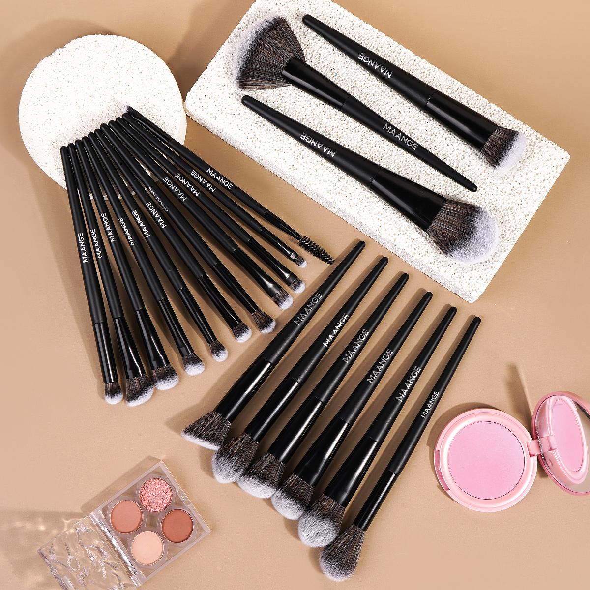 MAANGE 20pcs Makeup Brushes Set, Multifunctional Makeup Brushes, Foundation Brush Loose Powder Brush Blush Brush Contour Brush Concealer Brush Eyeshadow Brush Detail Brush, Travel Makeup Tools, Makeup Accessories Gifts, Brush Makeup Kit