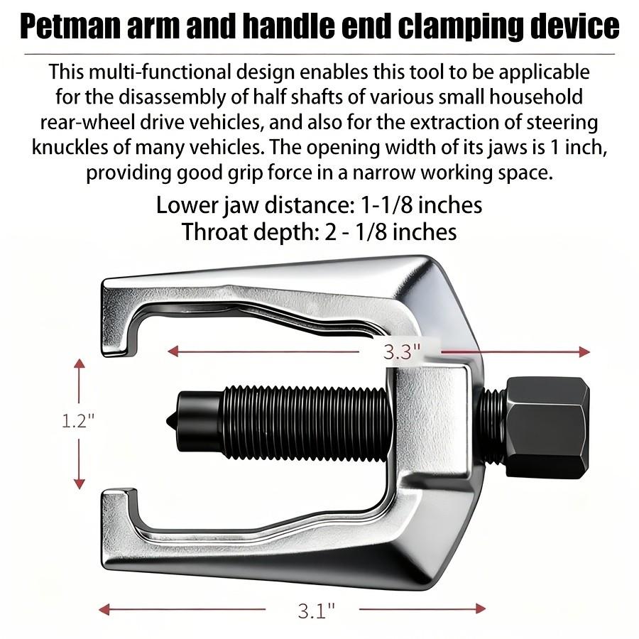 5-Piece Ball Joint Bearing Separator Kit, Pittman Arm Puller, Tie Rod End Tool, 5-In-1 Front Service Set, Easy Disassembly, Vehicle Maintenance