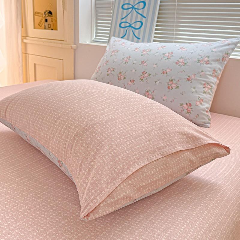 Fresh Small Floral Pillowcase, Cartoon Pillowcase, Single Pack & Twin Pack, High Gram Weight, Soft Comfortable, Home Essentials