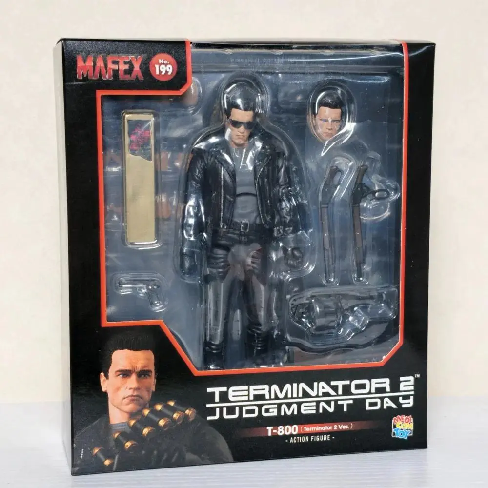 MAFEX No.199 Mafex The Terminator 2 Judgment Day T-800 6-Inch Action Figure Collection Model T2 Figure Birthday Christmas Toys
