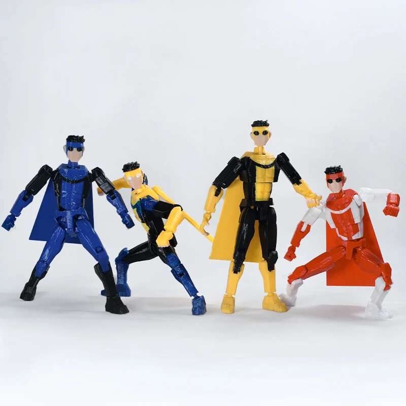 3D Printed Invincible Toys Action Figures Anime Model Lucky Dummy 13 Superheroes Mark Thragg Multi-Jointed Toy Ornaments Gifts 3D Printed Invincible Toys Action Figures Anime Model Lucky Dummy 13 Superheroes Mark Thragg Multi-Jointed Toy Ornaments Gifts