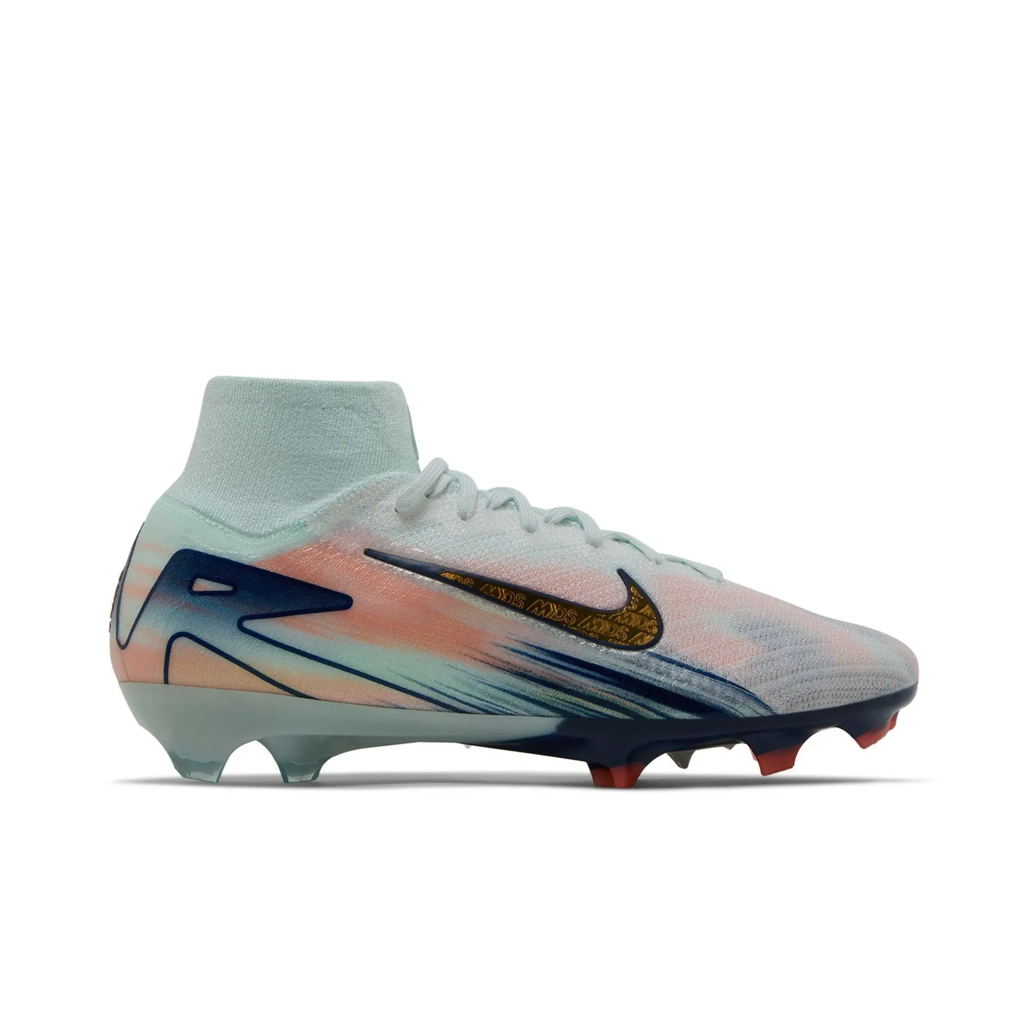 Nike Zoom Mercurial Superfly 10 Elite Low Top FG Football Boots (Unisex Wear, Dream Speed 9 Pack) - Barely Green/Crimson Pulse/Metallic Gold Coin, FG Studs, Style FZ1385 300