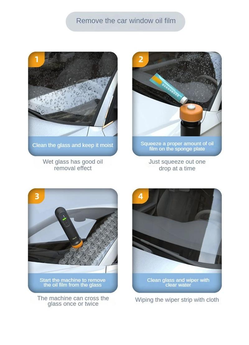 Joytutus Wireless 12000RPM Car Polisher & Waxer 3 in 1 Sanding Machine for Paint Scratch Repair Windshield Oil Film Removal Cordless Power Tool