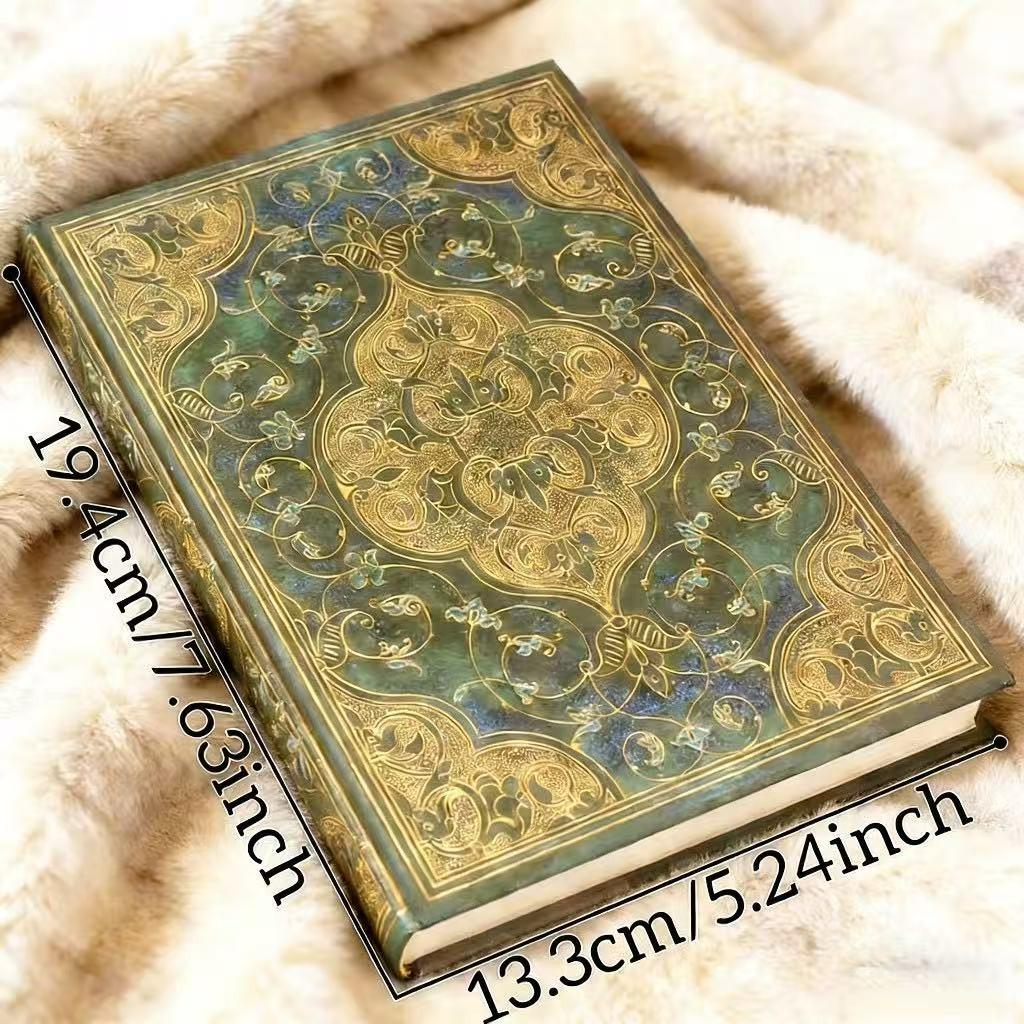 Medieval Vintage Embossed Notebook, Hard Cover Hardcover Journal, Travel Portable Diary Book, Writing and Drawing Pad