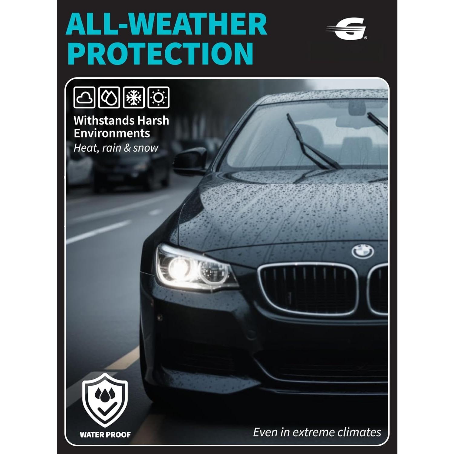 Windshield Repair  - Liquid Auto Windshield Chip Repair Kit for Glass Crack &  - Clear Tint for Reduced Visibility - -Weather Liquid  with Zoom Injector & UV Curing Lights