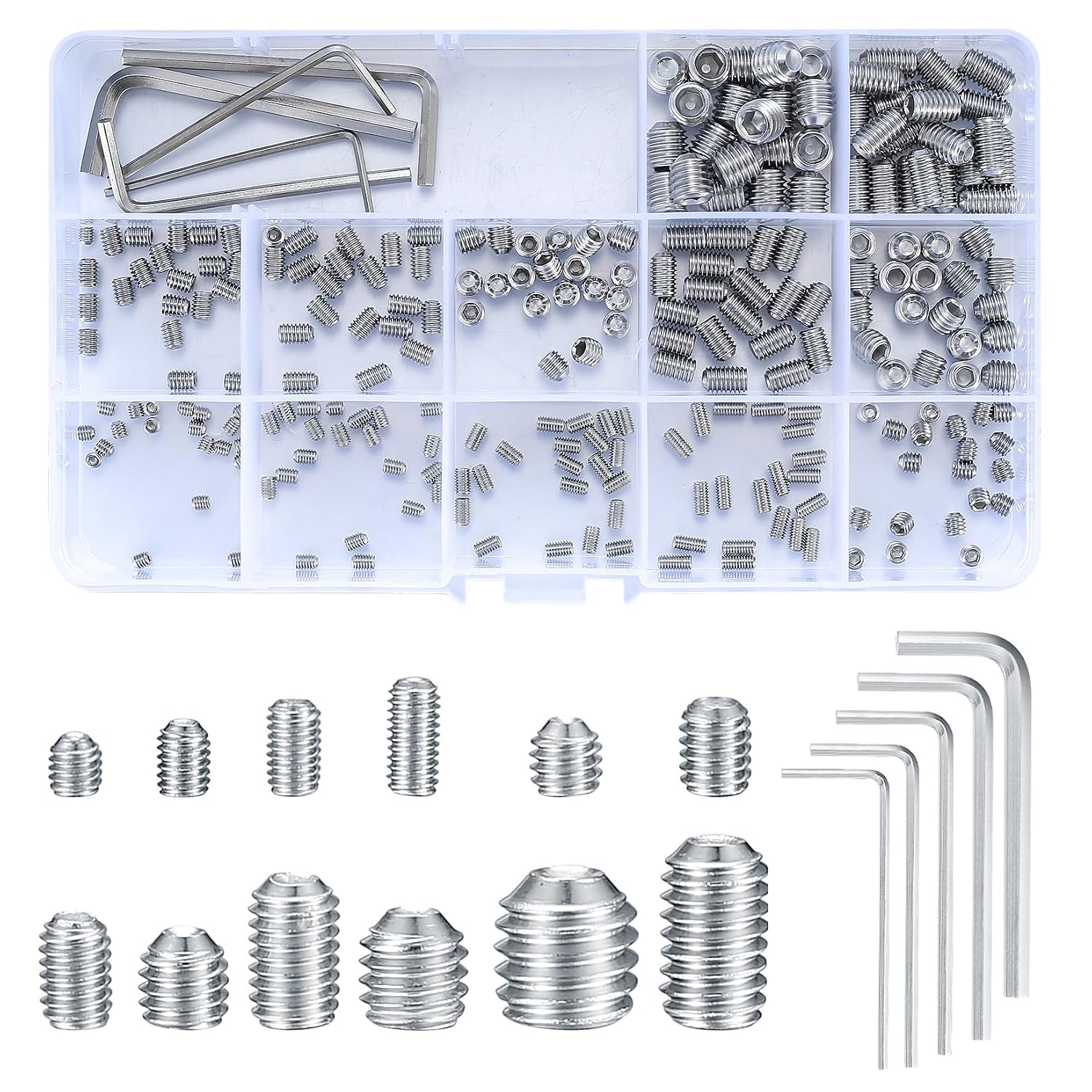 80 count Allen  Screws, Hex Socket  Screws, Grub Screw Set