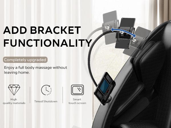 Massage Chair Recliner with Zero Gravity, Full Body Massage Chair with Heating, Bluetooth Speaker, Airbags, Foot Roller, Touch Screen, Space-Saving for Office,Faux Leather