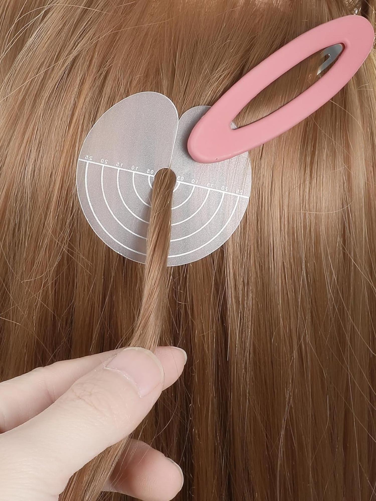 10 Piece Hair Extension Measuring Ruler, Transparent Scale, Professional Hair Division Tool, Salon Stylist Essential, Precision Measurement