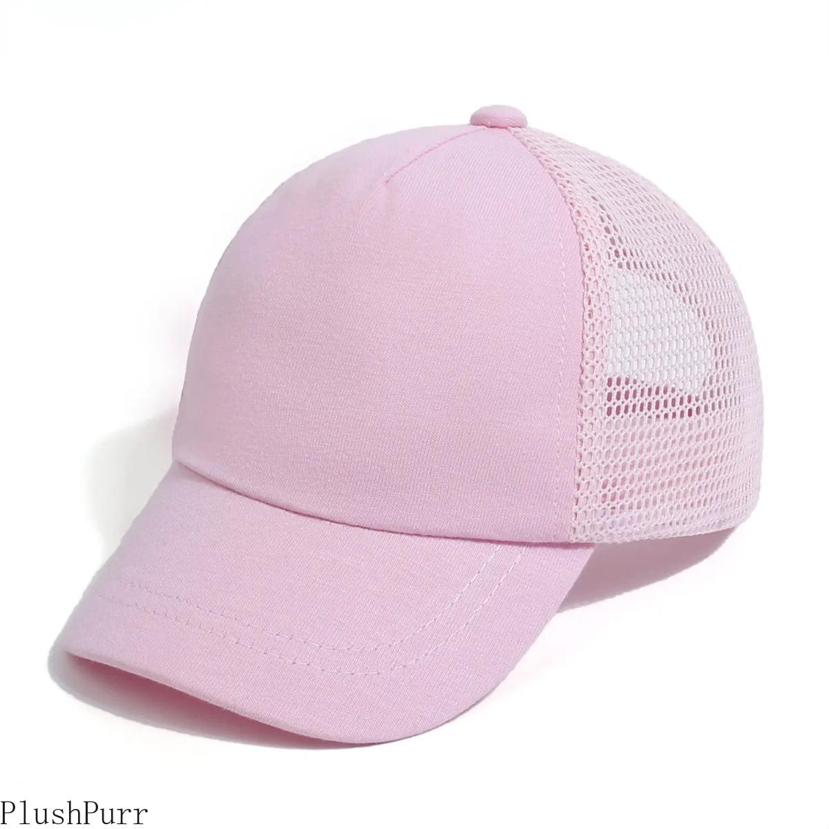 2026 Stylish Adjustable Baseball Cap for Boys & Girls - Breathable Mesh Solid Color Sunscreen Peaked Hat, Lightweight Sun Protection for Outdoor Sports & Daily Casual Wear, Multiple Options