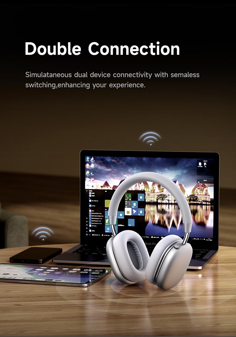 【Live broadcast exclusive】Picun F5 Wireless ANC Gym Headphones, -35dB noise cancellation headphones, Bluetooth 5.4 Low-Latency, Hi-Fi Audio, Personalized APP, Customizable EQ, comfortable for traveling and working, lightweight headset