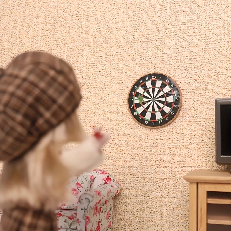 Miniature Dart Board Set with 3 Darts - Perfect for Party Games, Home Decor & Dollhouse Displays Darts Sets