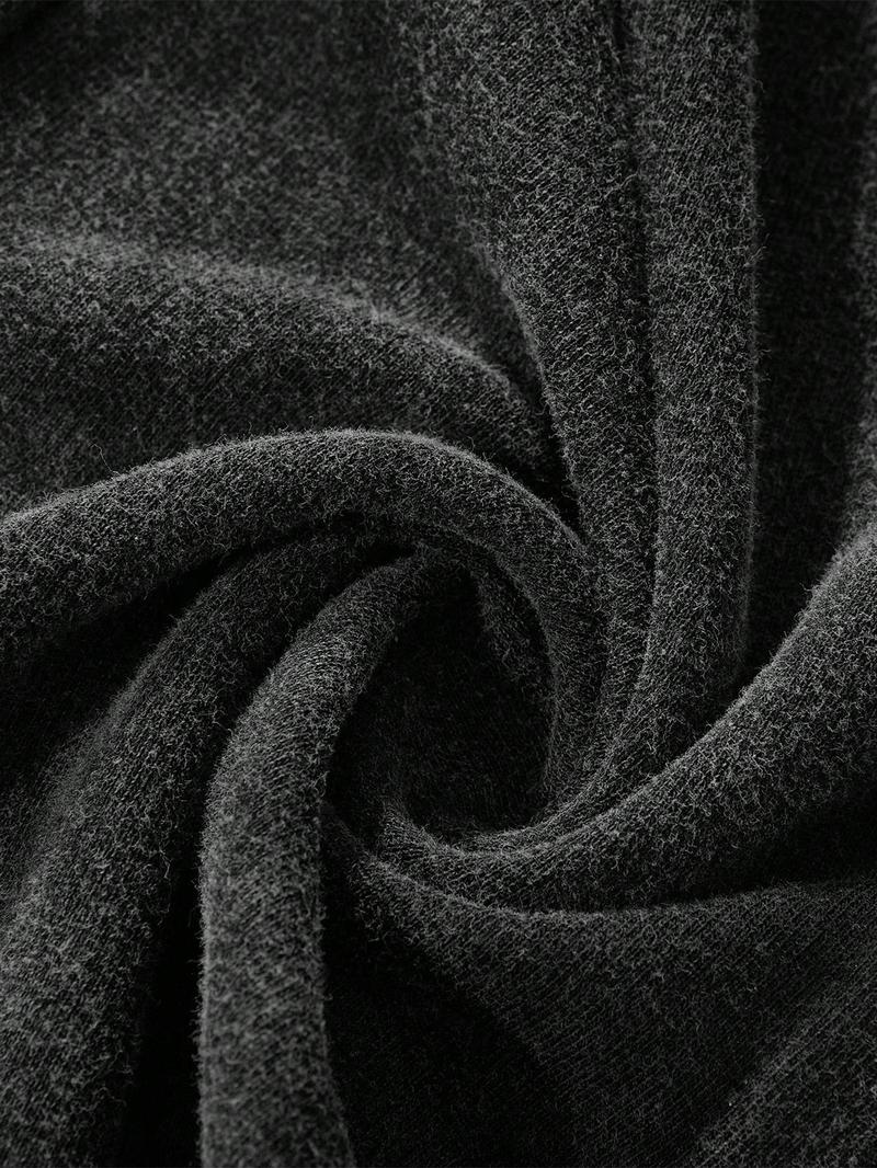 Men's Streetwear Cotton Joggers, Loose Fit Elastic Waist Knit Pants, Washed Fabric with Vintage Details, Casual Fashion for Daily Wear