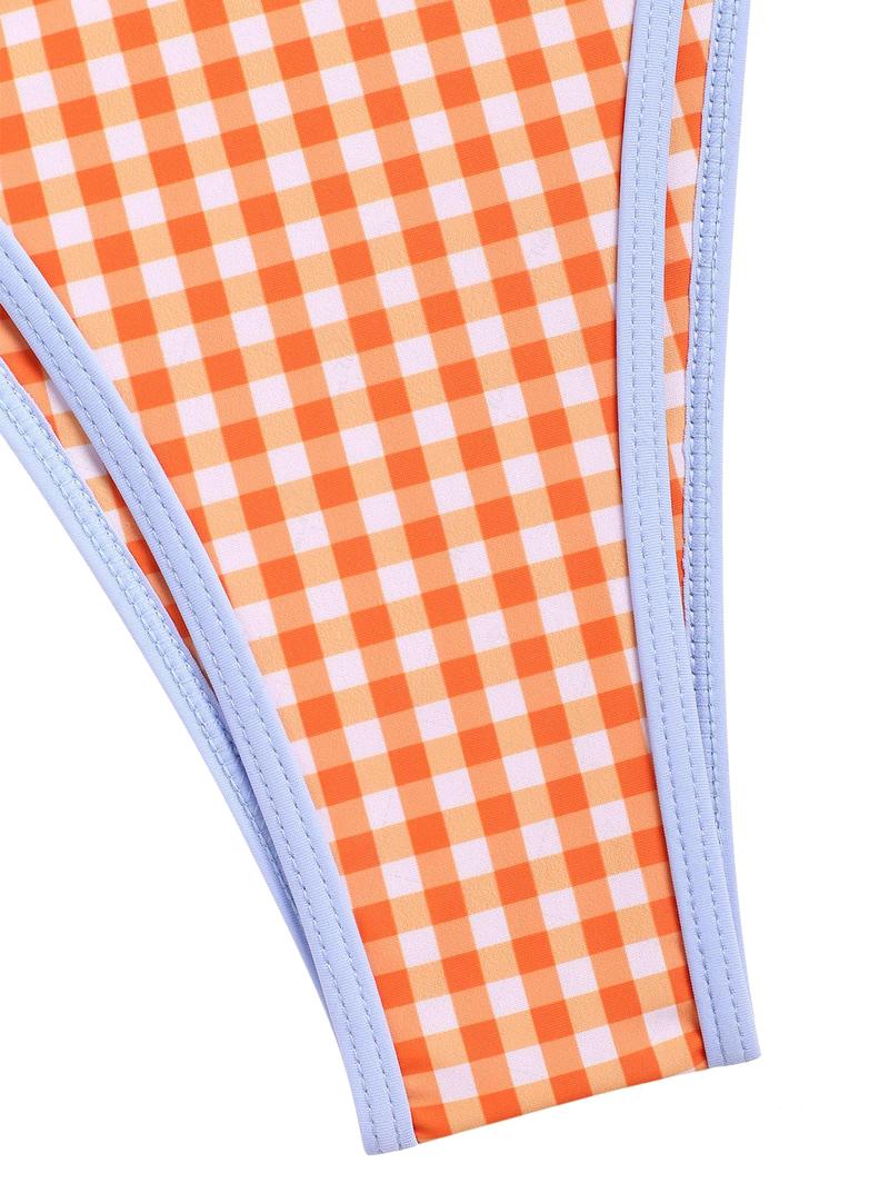 Women's Summer Beach Floral Leaves Halter Tied Tank Style Full Coverage Bikini Tankini Set Two Piece Bathing Suits Halter Bikini Sets