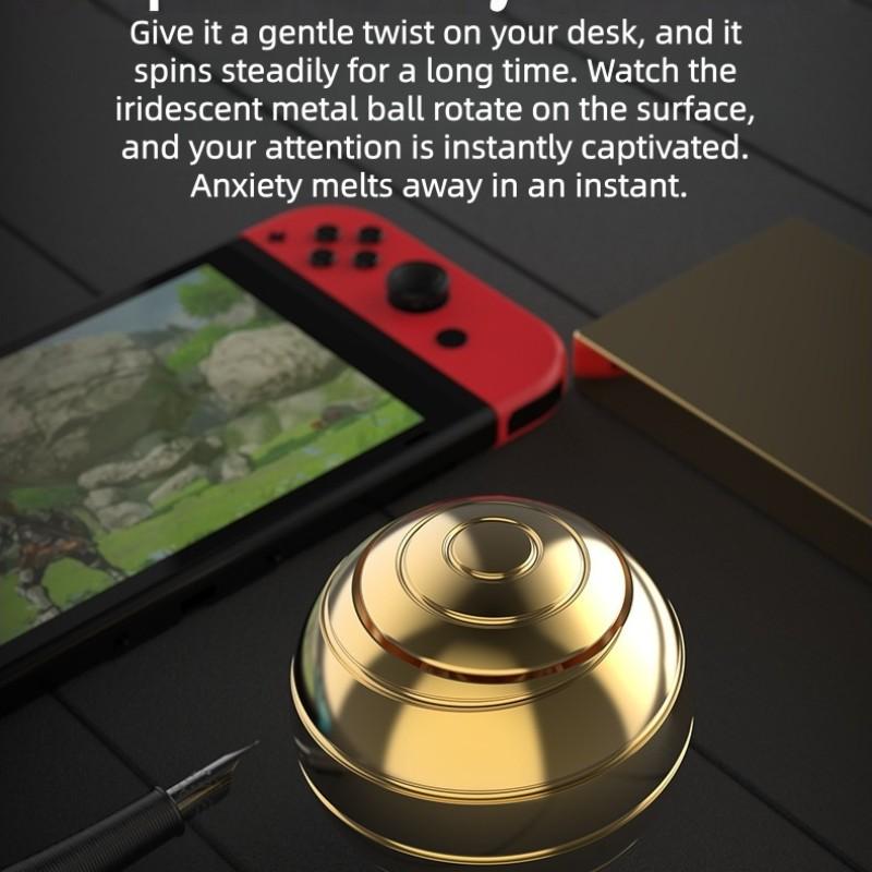 Unfinished Certification Fidget Spinner, Desktop Rotation Stress Relief Toy, Metal Colorful Glow Pressure Release Tool, Single Piece