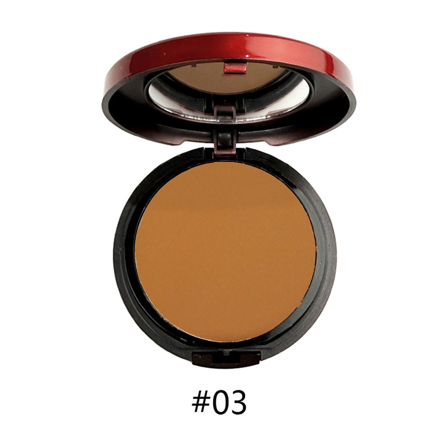 Single Layer Compact with Sponge Applicator, Concealer Contouring All-In-One Step, Natural Long-Lasting Finishing Powder, Face Pressed Powder