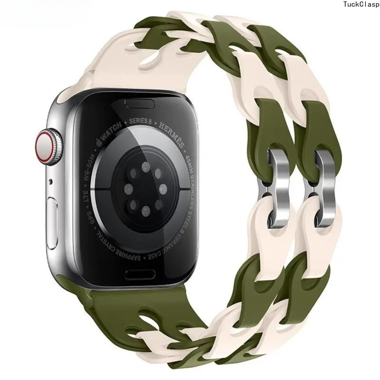 Hollow-Out Silicone Bracelet Band for Apple Watch – Fits SE, Ultra & Series 3, Breathable & Stylish for Summer Rotation & Everyday Wear Hollow-Out Silicone Bracelet Band for Apple Watch – Fits SE, Ultra & Series 3, Breathable & Stylish for Summer Rotation & Everyday Wear