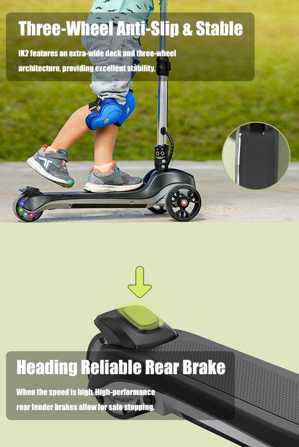 Electric Scooter for Kids Ages 3-12 with Bluetooth Music Speaker, LED Light 3 Wheels, Thumb Accelerator, 3 Adjustable Height Toddler Motorized Scooters, Balance Training Scooter for Toddlers, Foldable Electric Scooter for Boys/Girls Electric Scooter for Kids Ages 3-12 with Bluetooth Music Speaker, LED Light 3 Wheels, Thumb Accelerator, 3 Adjustable Height Toddler Motorized Scooters, Balance Training Scooter for Toddlers, Foldable Electric Scooter for Boys/Girls