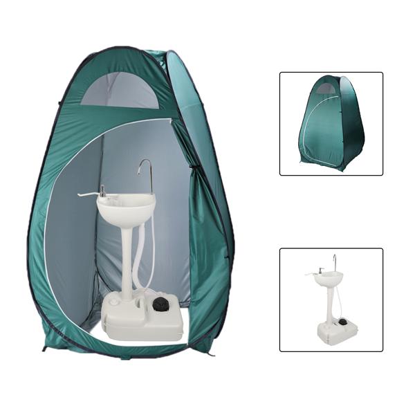 120x190cm 1-Person Pop Up Privacy Shelter Tent, Portable Outdoor Changing Room & Shower Toilet Tent, Lightweight Steel Wire Frame, Compact Fold, Built-In Storage Pocket, No Floor (for Hiking Camping Outdoor Showers)