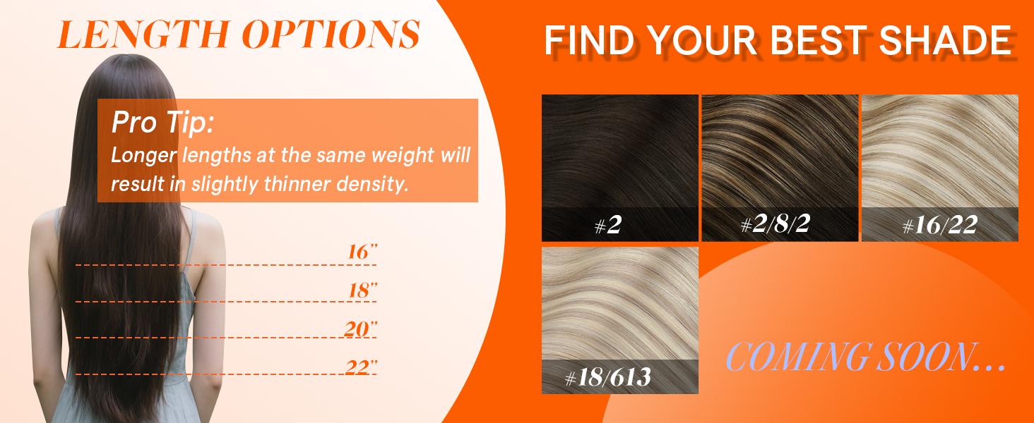 Full Shine Injected Seamless Clip In Injection Hair Extensions Invisi Edge PU Clip ins Real Human Hair Blonde Highlight Seamless Clip in Human Hair Extensions PU Skin Weft Add Volume 6 Pcs 100 Grams Hairpiece