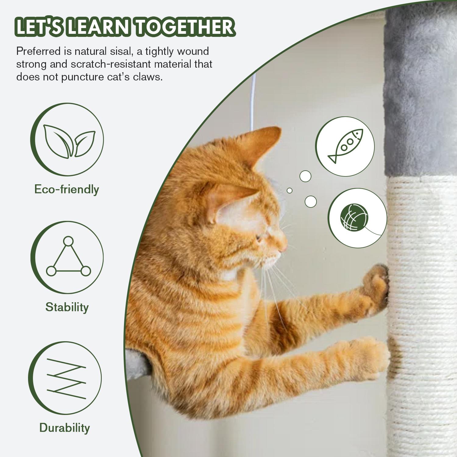 MUTICOR 82in Cat Tree Tower All-in-One Luxury Cat Tree with Scratching Posts & Boards,Hammock,Cozy Condo Room House,Toy Balls,Multifunctional Pets Furniture#TikTokShopBlackFriday #ChristmasGifts