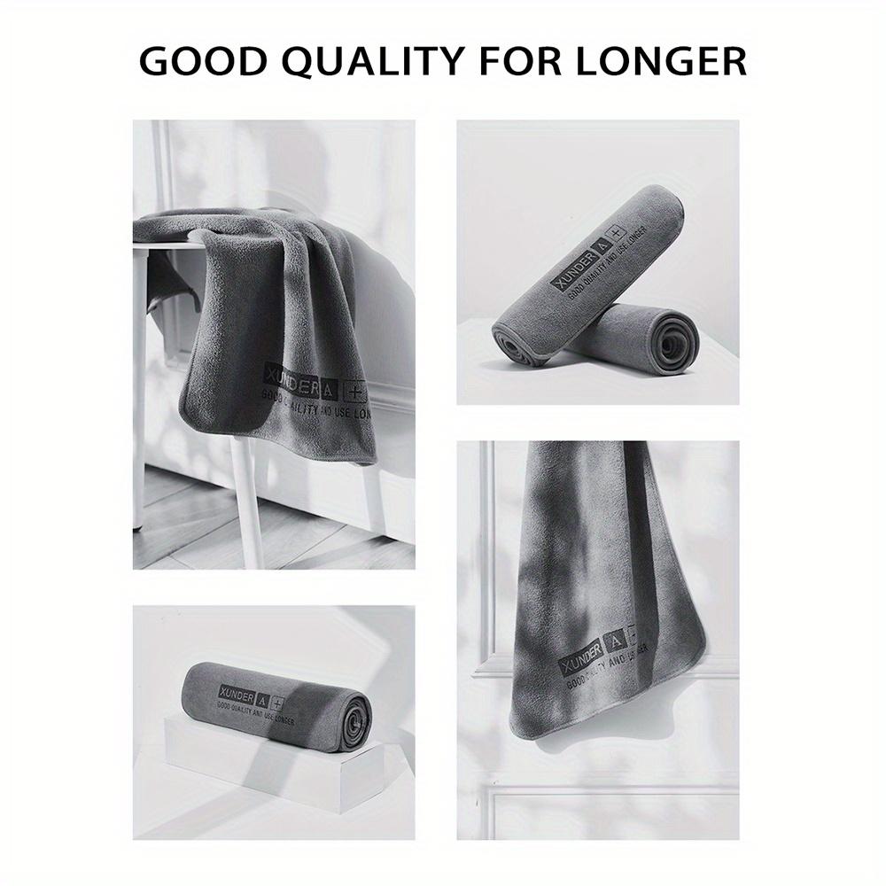 2/4/6/8Pcs Microfiber Car Washing Towels, Reusable Super Absorbent Quick Dry Cleaning Cloths, Double Layer Thick Soft Towels, Multipurpose for Car, Kitchen, Living Room, Bedroom, Household Cleaning Supplies
