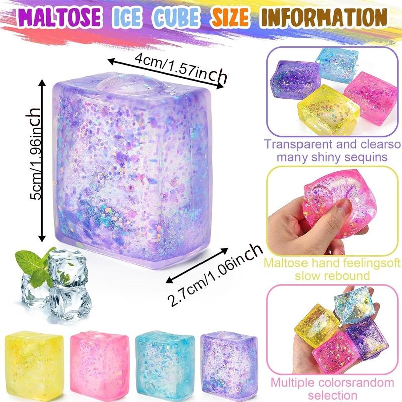 7pcs/set - Various styles of malt sugar blind box series, Squishy series, Squishable sensory play, pressure resistant, slow rebound kneading, suitable for home, school, parties and events, suitable for giving to family and friends