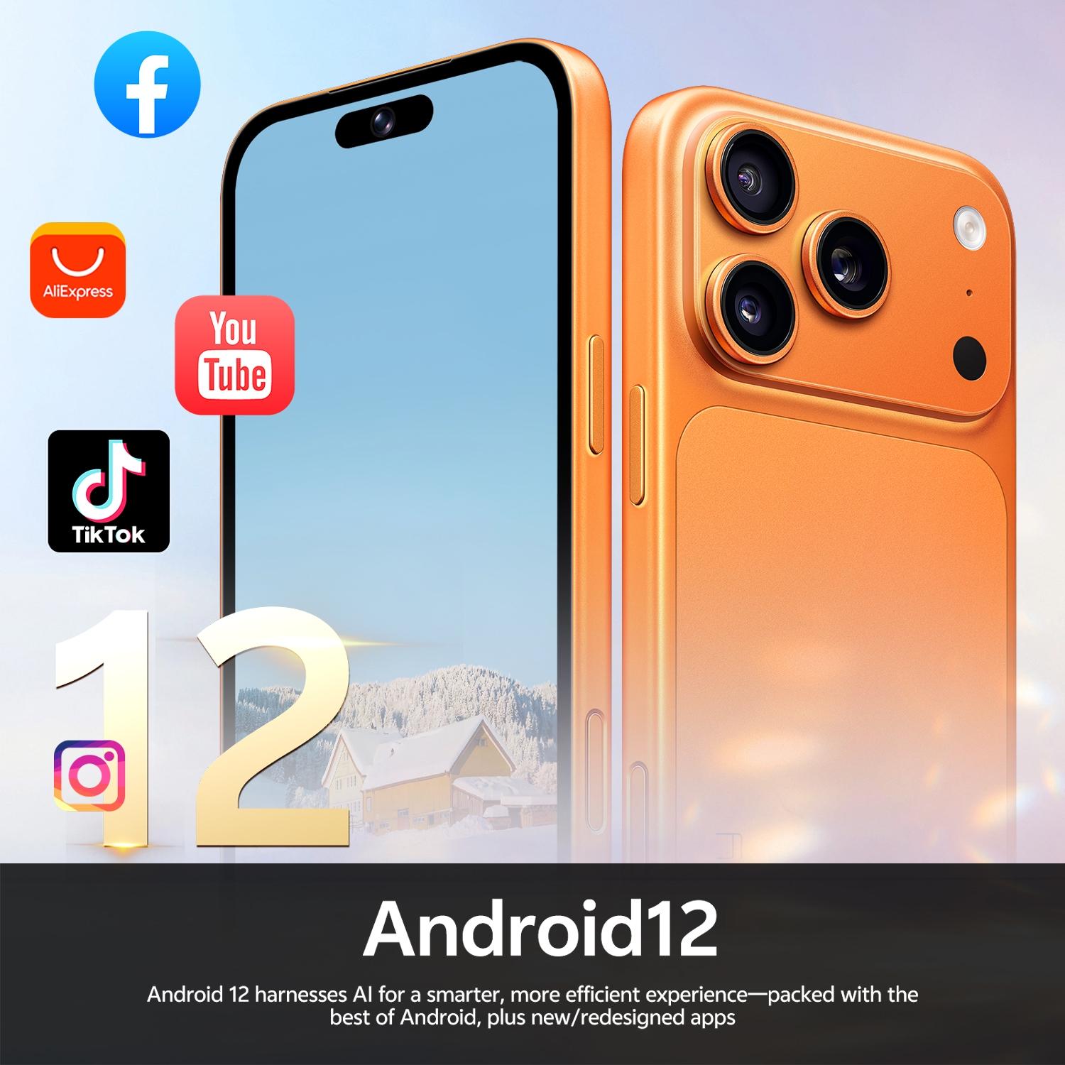 Astarry 17 Pro Max Smartphone, 6.75-Inch Screen, 3gb+32GB, Android 12, 4100mah Battery, Dual Sim, WiFi, Bluetooth-compatible, Android Mobile Smartphone, Ideal Gift