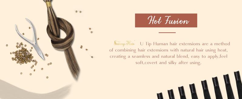 Sunny U Tip Hair Extensions Real Human Hair Suitable for all women Varied Selection