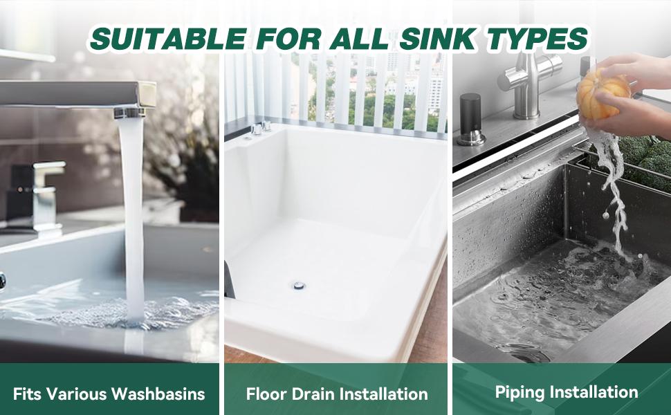 Pop Up Bathroom Sink Drain Strainer Hair Catcher, Sink Drain Stopper with Removable Stainless Steel Filter Basket, for US Universal Bathroom Kitchen Basin Sink Stopper Replacement,Christmas New Year Gift