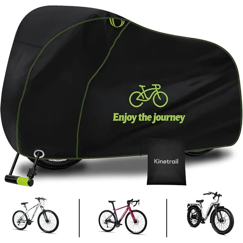 Outdoor sports Bike Cover for 1 Bike Waterproof Outdoor, Ebike Cover Rain Sun UV Dust Wind Proof, Bicycle Covers Outdoor Storage with Lock Hole for Electric Bike Mountain Road Bikes