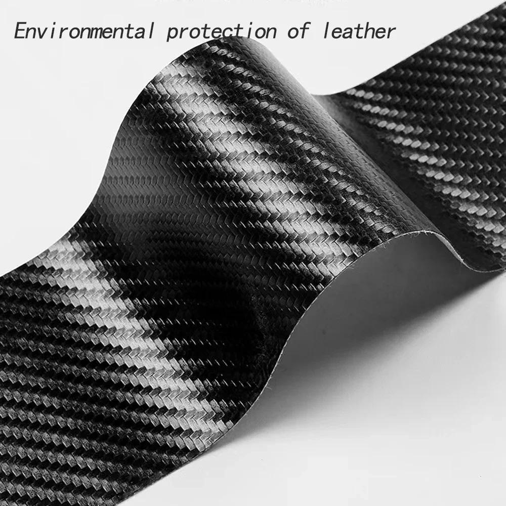 Car Door Sill Carbon Fiber Sticker Threshold Side Anti Scratch Tape Waterproof Decal for Suzuki Grand Vitara