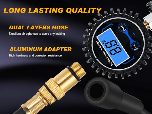 Nilight Compression Tester Kit, Digital Compression Gauge 0-250PSI Automotive Tool for Petrol Gasoline Engine Cylinder Compression Test with Adapter & Hose Car Scanner Fixed Truck  dealsforyoudays