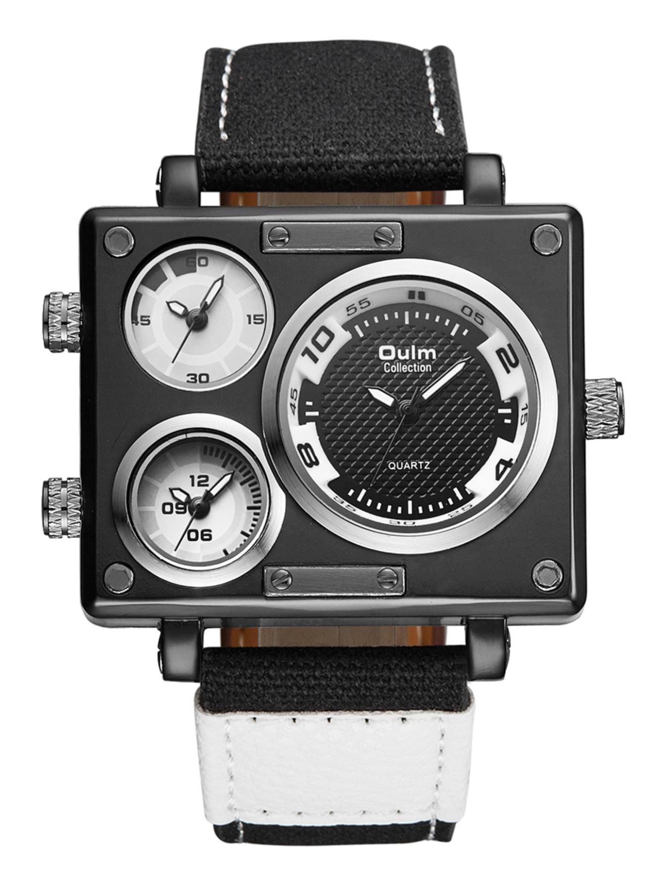 Men's Business Fashion Square Dial Quartz Watch, with Box, 2024 New Style Fashion Multifunction Watch for Party, Trendy All-match & Exquisite Watch for Birthday Gift, Trendy Multifunctional Watch, Business Fashion Watches